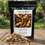 Crow Raven Feed Mix | Whole Peanuts Sunflower Cracked Corn Cat Food | 12 oz