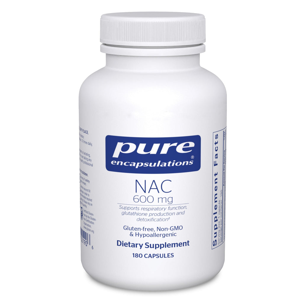 Pure Encapsulations NAC 600 mg, 90 Capsules | N-Acetyl Cysteine NAC Supplement for Lung Health and Immune Support*, Liver Support and Antioxidants*