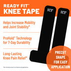 KT Tape, Pro Ready, Knee Tape Precut, 10 Count Strips