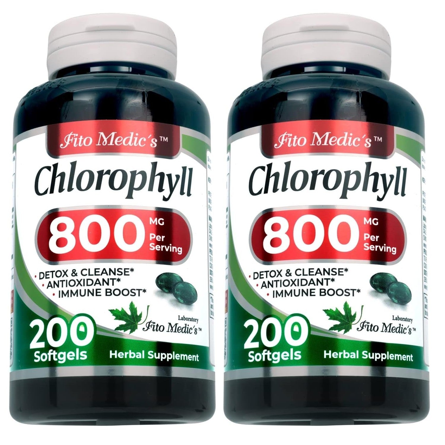 Lab | chlorophyll | chlorophyll pills | 200 Softgels | clorofila.