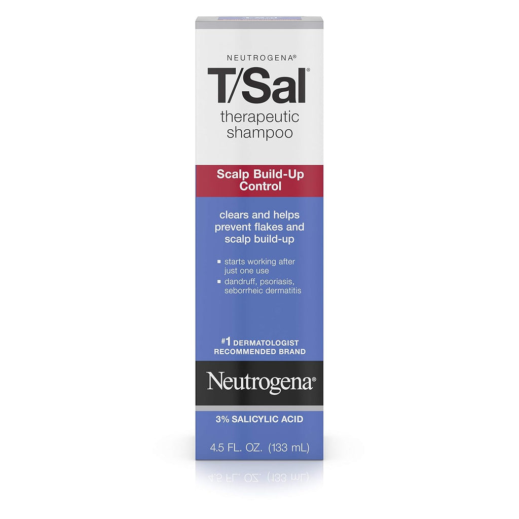 Buy now Neutrogena T/Sal Therapeutic Shampoo, Scalp Build-Up Control 4.5 oz, 130 fl oz at indiglob india