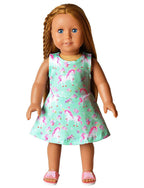 Buy now Girl & Doll Matching Dresses Floral Unicorn Clothes Summer Swing Dress 3t 4t at indiglob india