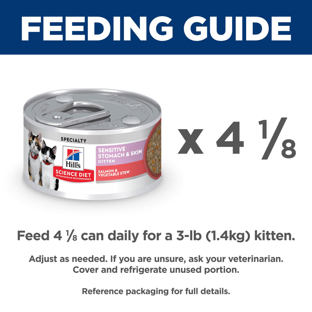 Hill's Science Diet Kitten Formula Sensitive Stomach & Skin Wet Cat Food