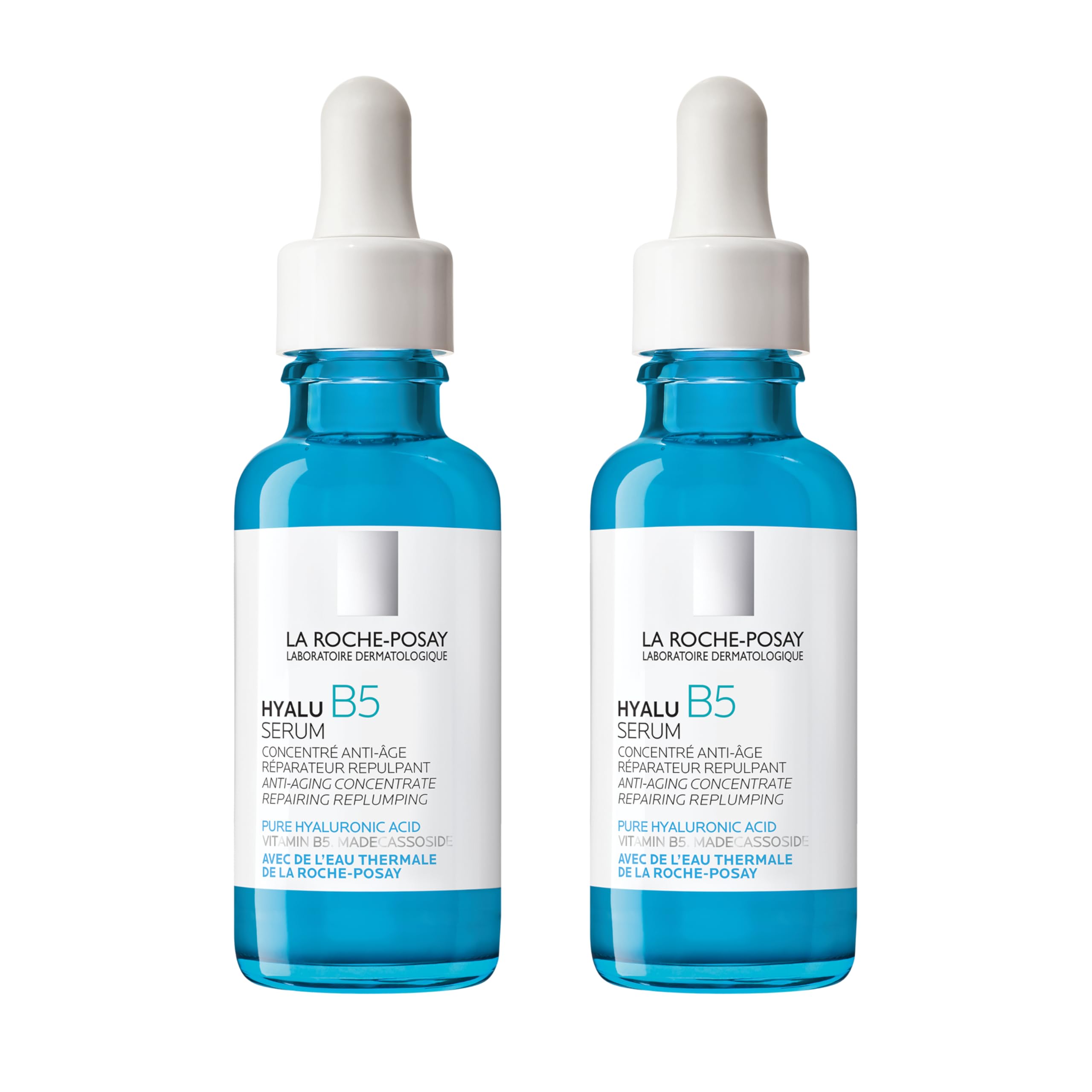 La Roche-Posay Hyalu B5 Pure Hyaluronic Acid Serum for Face, with Vitamin B5, Anti-Aging Serum for Fine Lines and Wrinkles, Plumps and Repairs Dry Skin, Safe on Sensitive Skin