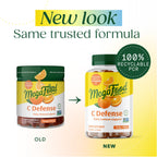 MegaFood C Defense Vitamin C Gummies, Immune Support, Tangy Citrus, 70 Ct
