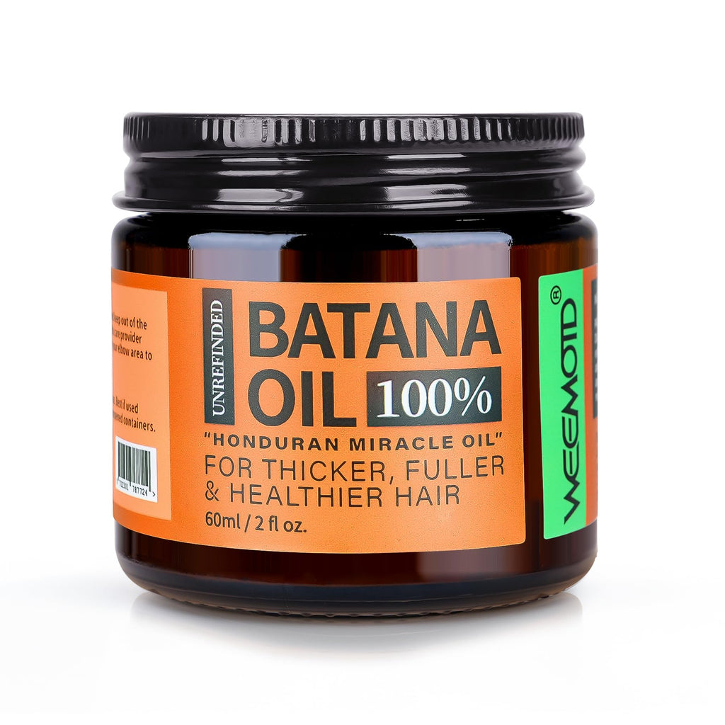 100% Raw Batana Oil for Hair from Honduras, 4.06 Fl Oz, Bright Coffee | Moisturizing Hair Mask, Adds Shine & Softness, Unrefined Conditioning Scalp Oil