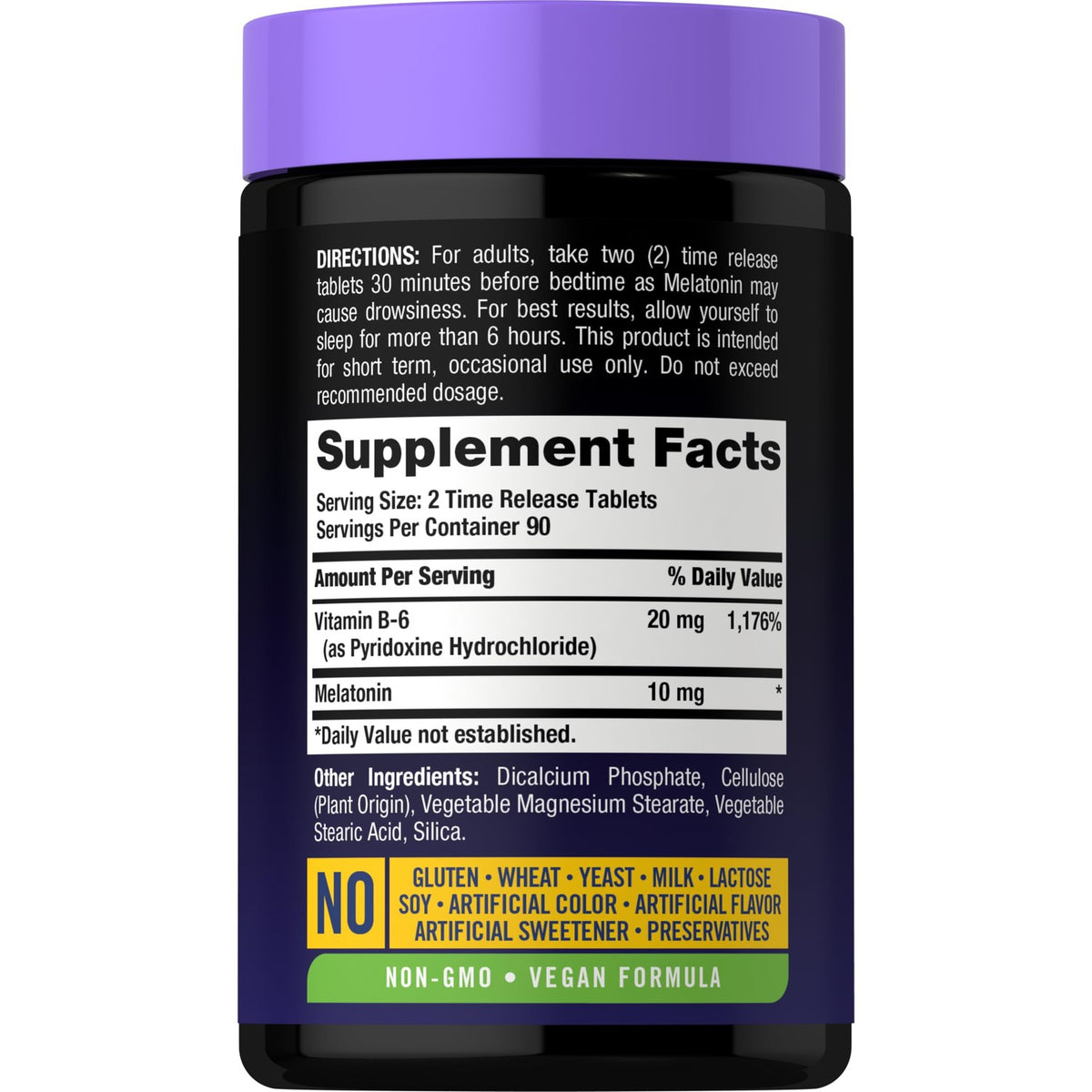 Carlyle Melatonin 10mg | 180 Time Release Tablets | All Night Support