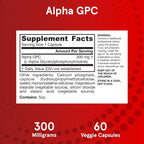 Buy now Jarrow FormulasÂ® Alpha GPC, 300mg, Dietary Supplement, Brain Health Supplements for Adults, 60 Veggie Capsules, 30 Day Supply at indiglob india