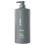 DOVE MEN + CARE Shampoo 1 count Fresh + Clean for Hair Refreshing & Strengthening, with Menthol, 28 fl oz (Pack of 2)