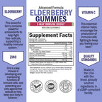 BioSchwartz Elderberry Gummies with Zinc and Vitamin C - 60 Count