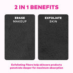 The Original MakeUp Eraser 7-Day Set, Erase All Makeup With Just Water, Including Waterproof Mascara, Eyeliner, Foundation, Lipstick, Sunscreen, and More! Chic Black, 7ct.