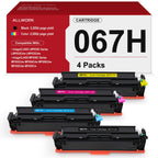 ALLWORK 067H Toner Cartridge 4 Pack Replacement for Canon 067 High Capacity