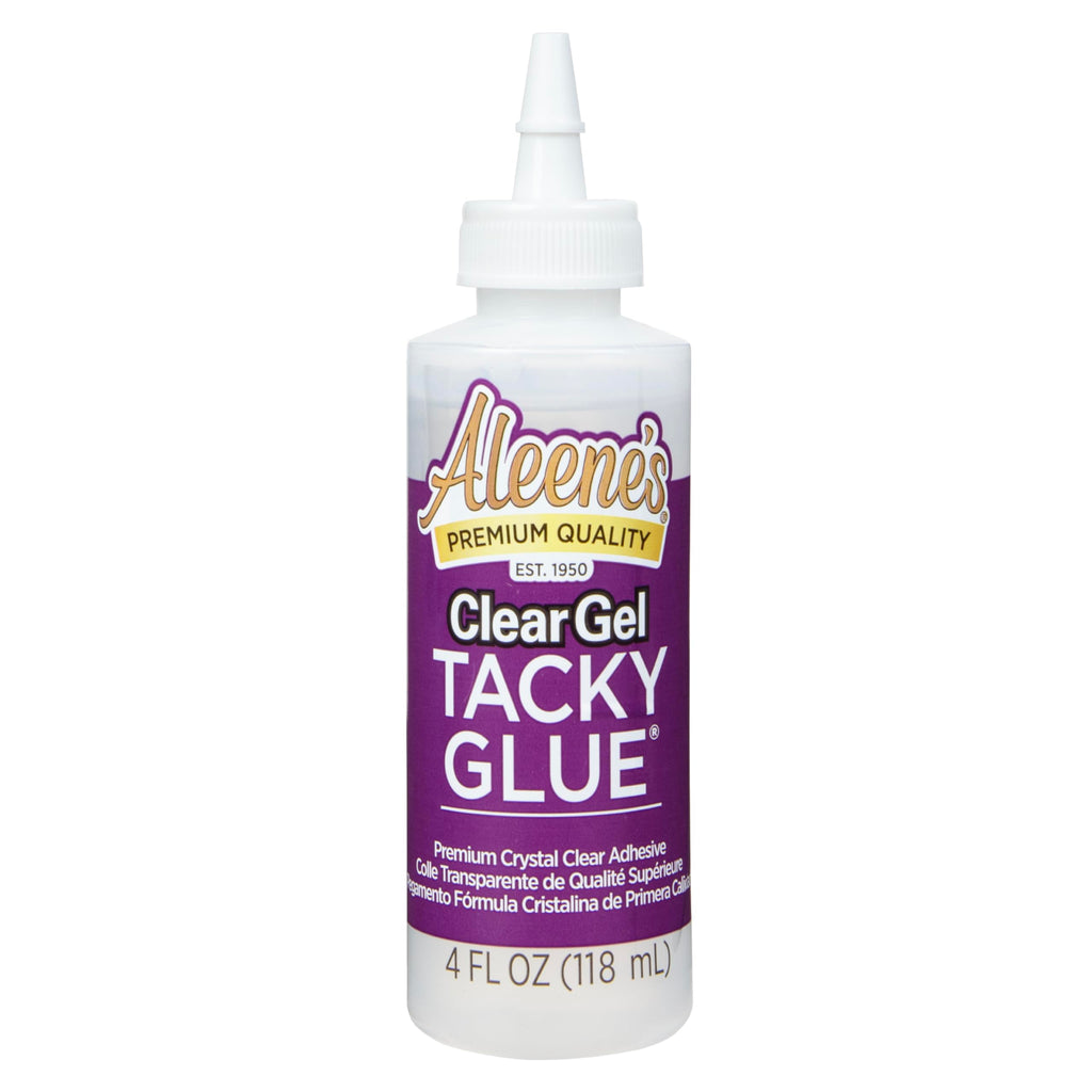Aleene's Clear Gel Tacky Glue, Dries Clear, 4 fl oz
