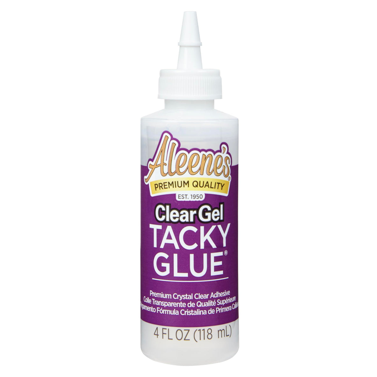 Aleene's Clear Gel Tacky Glue, Dries Clear, 4 fl oz