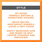 Buy now Cantu for Men Hair & Beard Oil, 3.4 fl oz at indiglob india