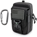 Buy now WYNEX Tactical Compass Phone Pouch, Large Molle Smartphone Holster Case Double Capacity Small Utility EDC Pouch with Compass Buckle and Carabiner Black at indiglob india