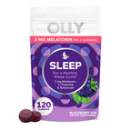 OLLY Sleep Support Gummy Supplement,* 3 mg Melatonin, L-Theanine - 60 Count
