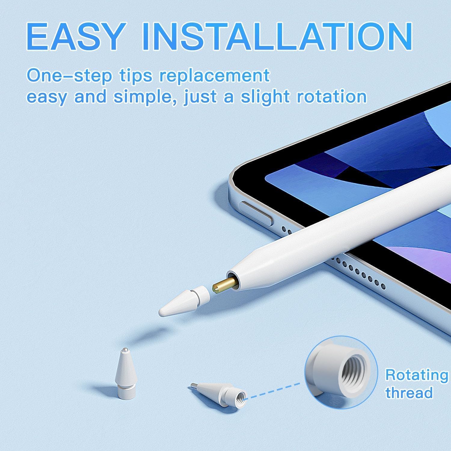 Buy now Replacement Tips Compatible with Apple Pencil 2 Gen ipad Pro Pencil - iPencil Nib for ipad Pencil 1 st/Pencil 2 Gen (3 Pack-White) at indiglob india