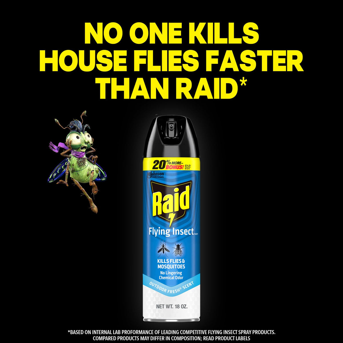 Raid Flying Insect Killer, Bug Spray for Indoor & Outdoor Use, 18 oz