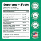 Lymphatic Drainage Supplement – Lymphatic Drainage Capsules with Dandelion, Burdock, Cleavers & Echinacea, Supports Bloating, Fluid Balance & Daily Lymphatic Wellness – 60 Capsules