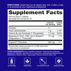 Qunol Brain Health Memory Plus w/Magtein, Cognizin & Vitamin B6, 90ct | Combines Two Clinically Tested, High Absorption Ingredients to Improve Memory, Focus, Attention, Productivity