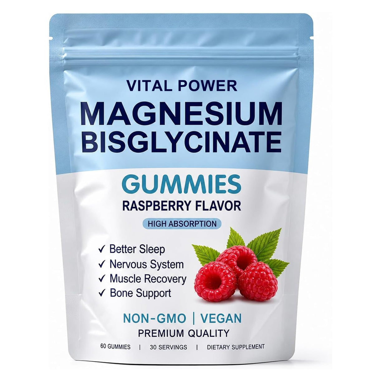 Magnesium Bisglycinate Gummies, 60 Gummies