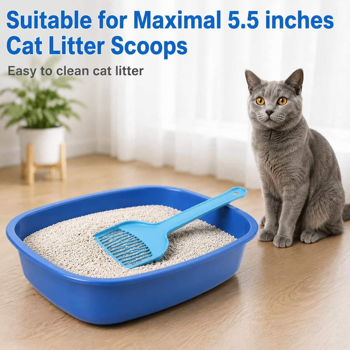 Odor Sealing Cat Litter Poop Clump Pick-Up Bags with Handles Scoop Tie Bags Dog Waste Bag, Leak Proof Pet Disposal, Unscented, 100 bags