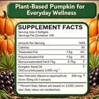 Everly Pumpkin Seed Oil with Saw Palmetto, Cold-Pressed Virgin 60 Softgels