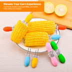 Corn on the Cob Holders, 5 Pairs Corn Holder Set, Corn Skewers Sticks