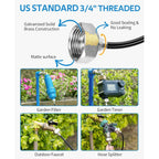 Buy now HOMENOTE Misting Cooling System, 26FT (8M) Misting Line + 7 Brass Mist Nozzles + Brass Adapter(3/4") Outdoor Mister for Patio Backyard Garden Greenhouse at indiglob india