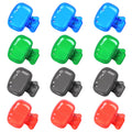 Hxezoc 12 Pack Toothbrush Covers Toothbrush Holders Travel Toothbrush Protector Cap Plastic Protective Portable Clip for Bathroom, Household Travel, Camping, School, Business