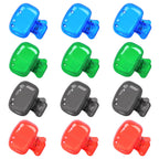 Hxezoc 12 Pack Toothbrush Covers Toothbrush Holders Travel Toothbrush Protector Cap Plastic Protective Portable Clip for Bathroom, Household Travel, Camping, School, Business