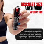 Police Magnum Compact Pepper Spray for Personal Safety - Maximum Heat Strength OC - Small, Discreet Carry Canister - Made in the USA-3 Pack 3/4oz TL