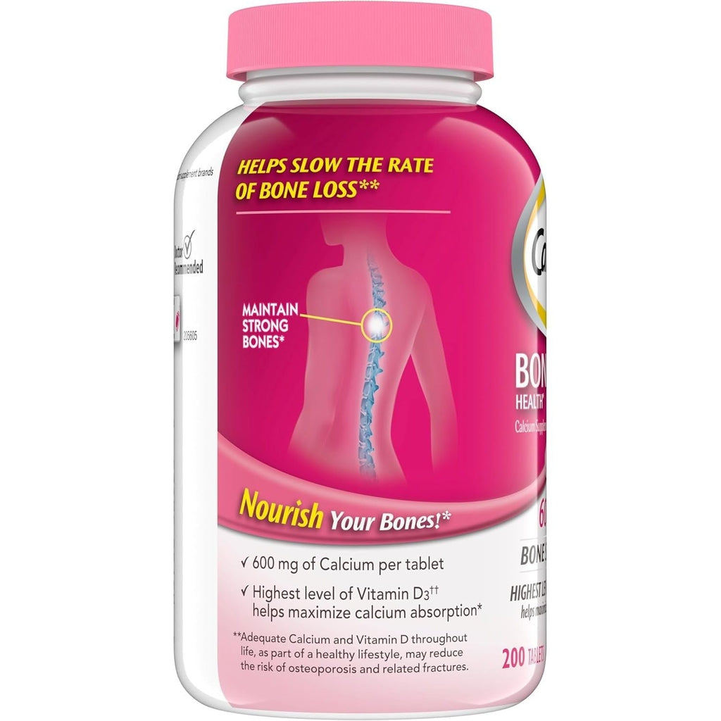 Buy now Caltrate 600 Plus D3 Calcium and Vitamin D Supplement Tablets, Bone Health Supplements for Adults - 200 Count at indiglob india