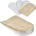 AccEncyc Adjustable Heel Lift Inserts 2 Pack Soft Silicone Height Increase Insoles Heel Lifts for Shoes 1/4" to 1" - 4 Layers