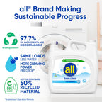 all Liquid Laundry Detergent Free Clear, 118 Ounce, 94 Loads