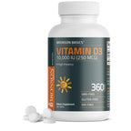Bronson Vitamin D3 10,000 IU (250 mcg) Immune & Muscle Support, 360 Tablets | Bone & Teeth Support, Non-GMO, Gluten-Free & Soy-Free