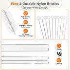 Long Straw Cleaner Brush Set, 8.7 Inch Cleaning Brushes, 10 Pack