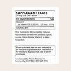 THORNE Vitamin D-5,000, Vitamin D3 Supplement, 5,000 IU, 120 Capsules | Supports Healthy Bones, Teeth & Muscles, Plus Cardiovascular & Immune Function*, Gluten & Dairy-Free, NSF Certified for Sport