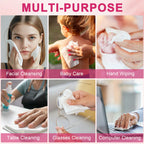 FACEMADE 100 Count (2 Packs) Face Towels Disposable