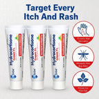 Globe Hydrocortisone Cream 1% with Aloe, Maximum Strength, 3 Pack, 1 oz