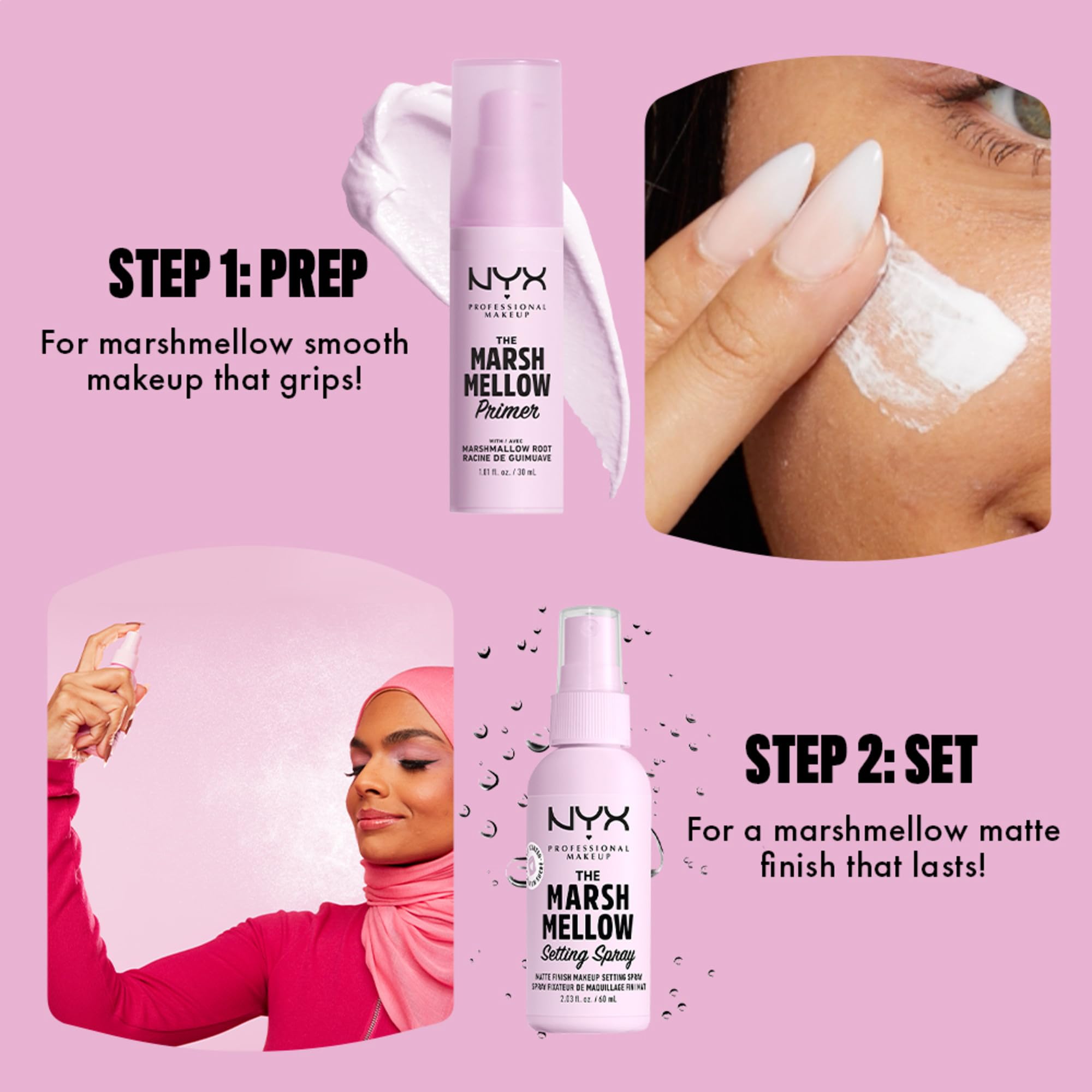 Buy now NYX PROFESSIONAL MAKEUP Marshmellow Smoothing Primer, Vegan Face Primer, 10-In-1 Skin Benefits at indiglob india