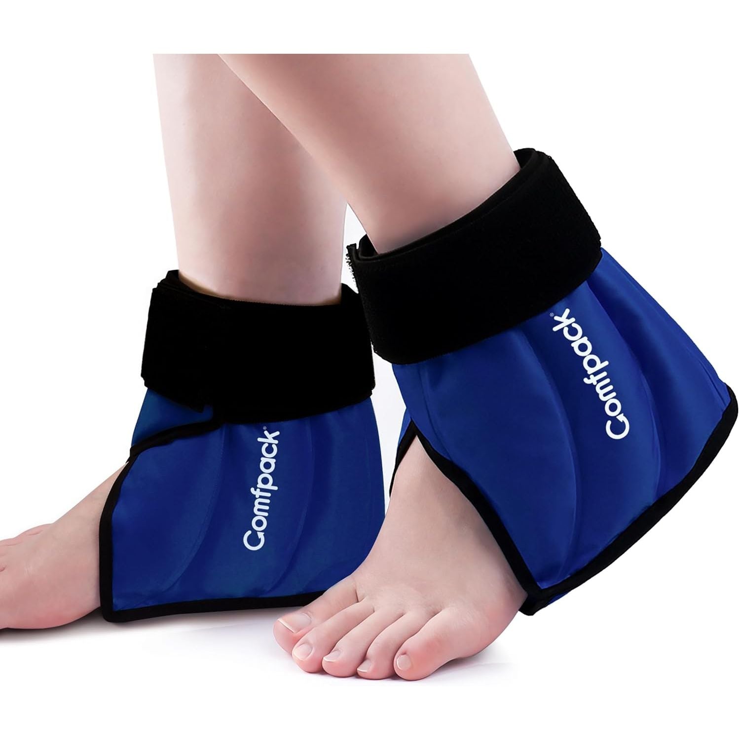 Buy now Heel Ice Pack Wrap for Plantar Fasciitis Relief, Ankle Ice Pack Wrap for Swelling, FSA Eligible, Reusable Gel Cold Pack for Foot Pain Relief, Achilles Tendonitis, Ankle Sprain, Heel Pain Dark Blue-2 Packs at indiglob india