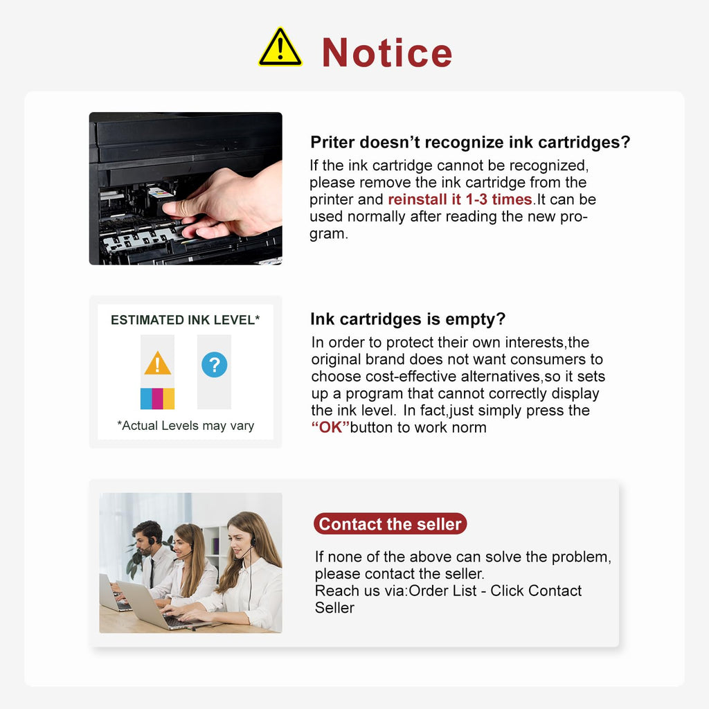 Replaced for Canon PG-260 / CL-261 for Canon 260 and 261 Ink Cartridges 2PK