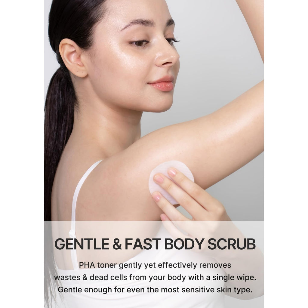 Buy now celimax ONE STEP Body Brightening Pad | with Green Tea & White Truffle, for Underarm, Knee & Elbow, Gentle Exfoliating & Hydrating Body Scrub, 110ml (60 pads) at indiglob india