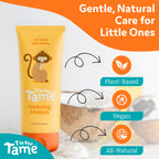 T is for Tame Kids' Hair Taming Cream & On-the-Go Flyaway Wand Bundle | Taming cream (3.38 fl oz) + taming wand (0.51 fl oz) w/ coconut & jojoba oil for bedhead & flyaways, made in the USA