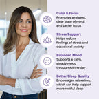 ForestLeaf L Theanine Supplement - L-Theanine 200mg with Ashwagandha and Magnesium for Focus, Stress Relief & Relaxation - Non-GMO & Gluten Free - 100 Caps