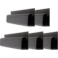 Buy now Cable Management Kit - 5-Pack 16-Inch J Channel Wire Organizers for Cords - Easy to Install Cord Hider Kit for Desk, Office, and Kitchen Use - Cable Management Under Desk by Simple Cord (Black) Default at indiglob india