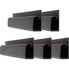 Buy now Cable Management Kit - 5-Pack 16-Inch J Channel Wire Organizers for Cords - Easy to Install Cord Hider Kit for Desk, Office, and Kitchen Use - Cable Management Under Desk by Simple Cord (Black) at indiglob india