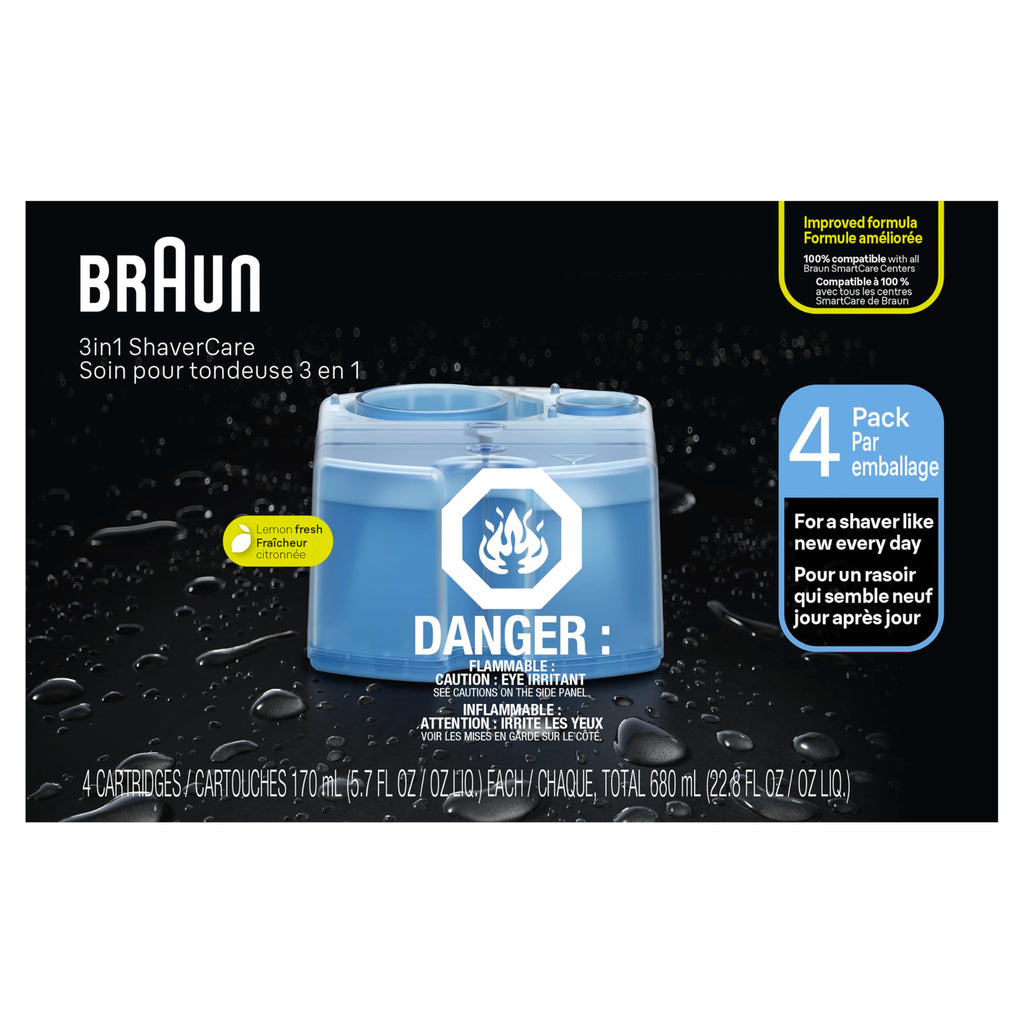 Buy now Braun Clean & Renew Refill Cartridges CCR, Replacement Shaver Cleaner Liquid Solution for Clean&Charge System, Pack of 4 at indiglob india